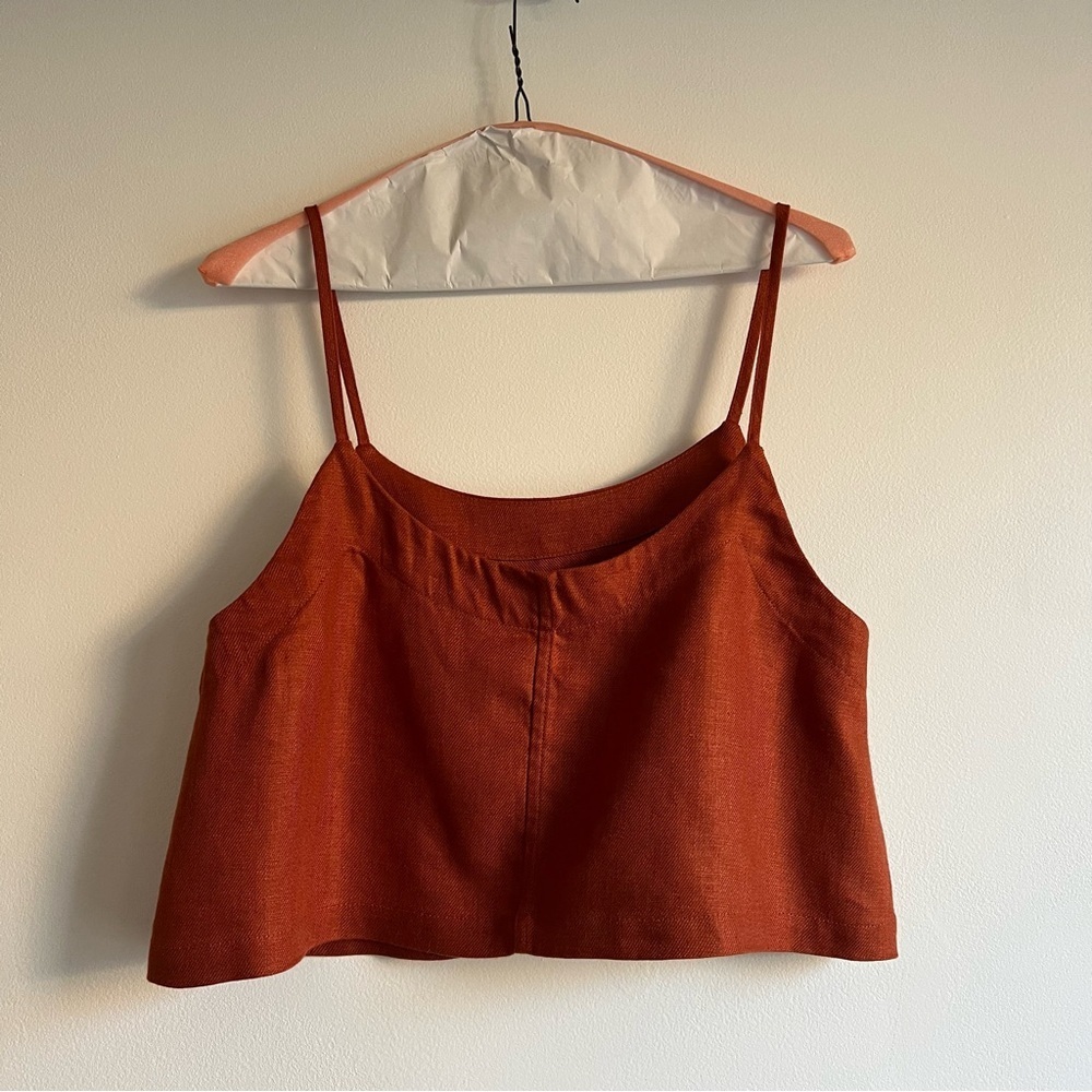 Bondi Born Flared Linen Twill Cami - Picture 8 of 10